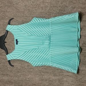 TEAL PEPLUM TOP